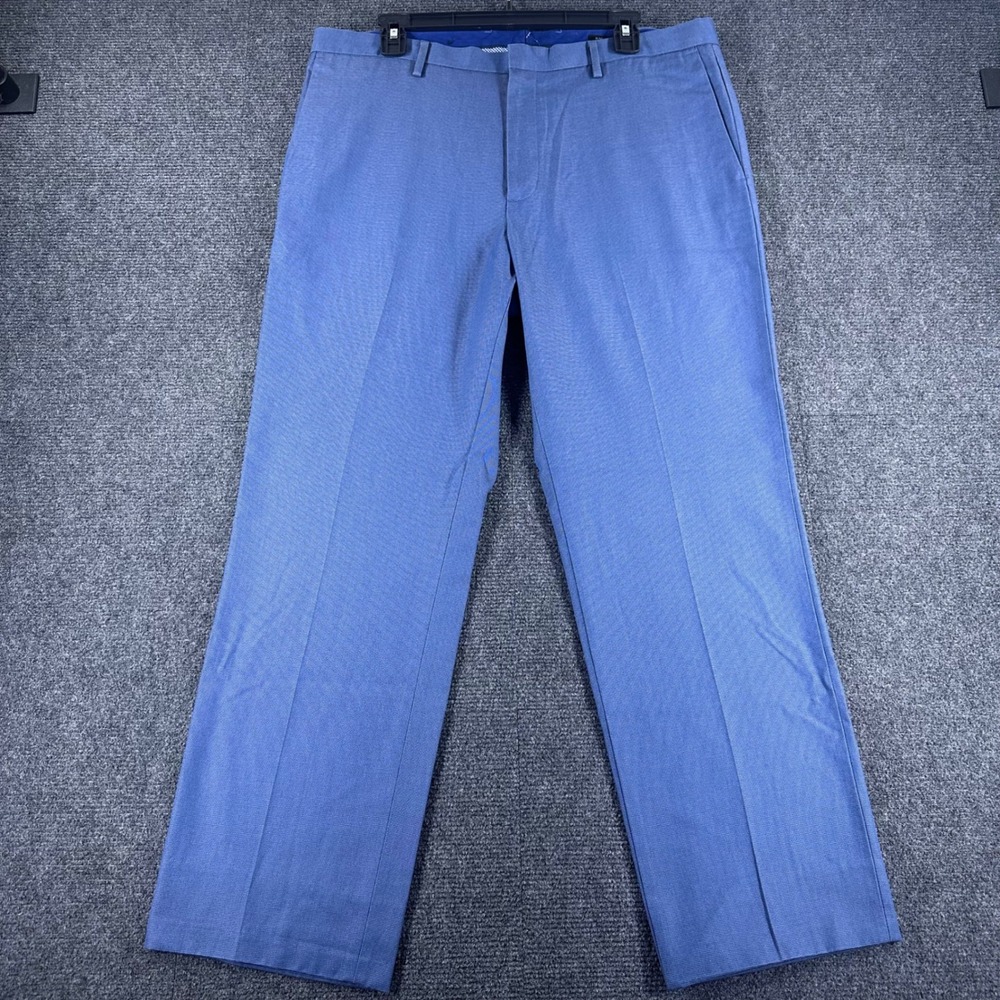 Banana Republic Dress Pants Mens 35x30 Light Blue Non-Iron Modern Slim Fit Chino